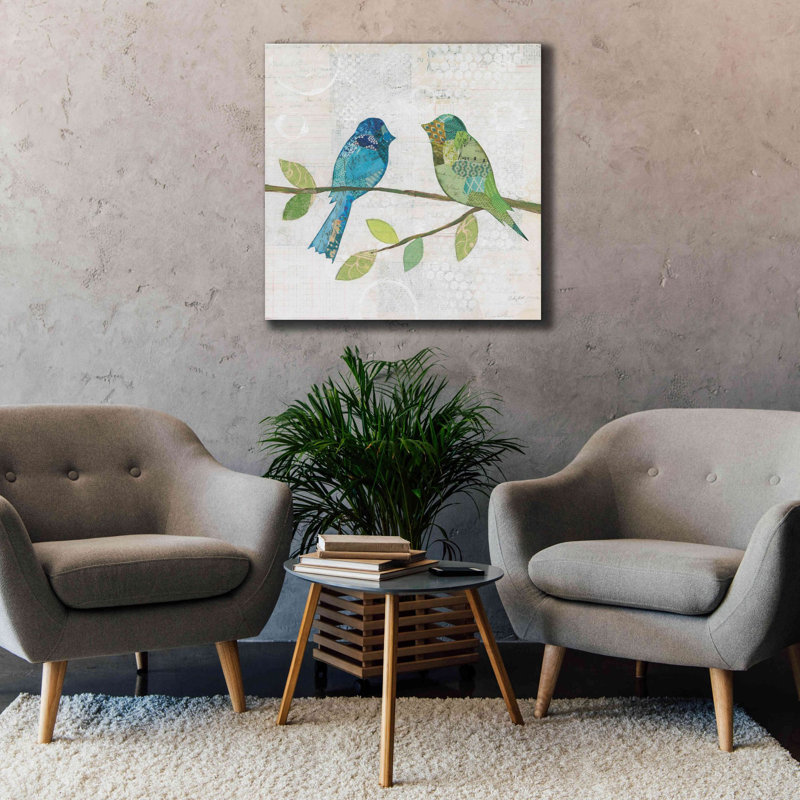 «Catching Up III» par Courtney Prahl, estampe numérique sur toile, H 37 po x l 37 po x P 1,5 po