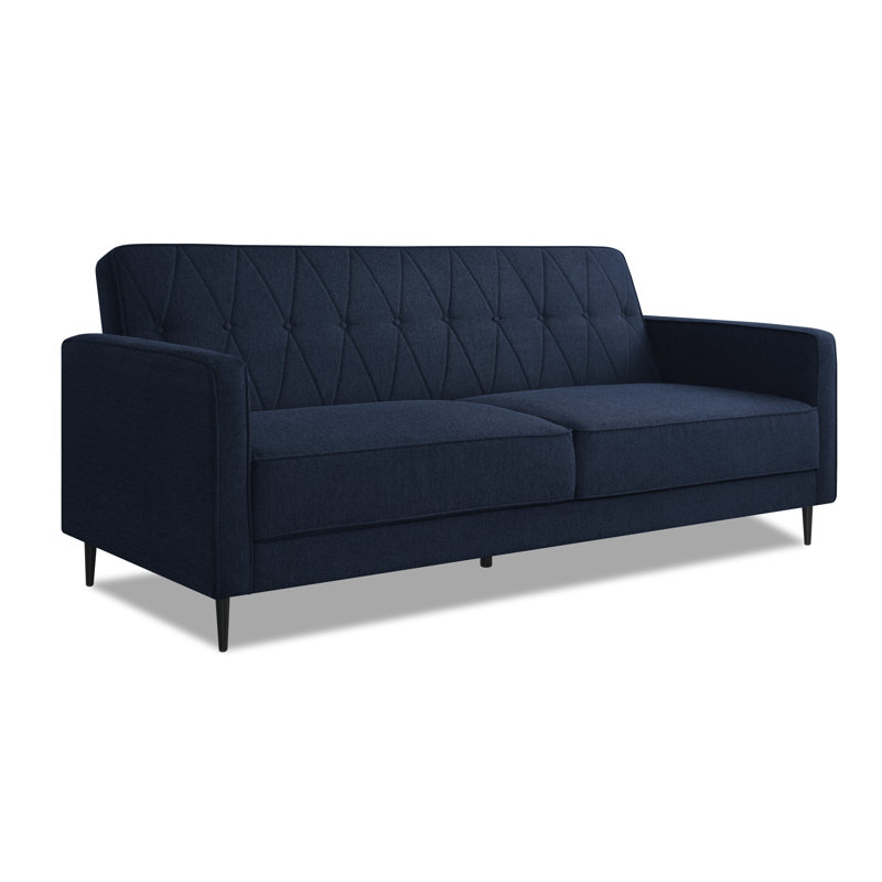 Aticus 3 Seater Sofa Bed, Blue Chenille