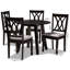Ensemble de salle à manger en bois massif 5 pièces Aaina Boothwyn-1239693183-1239693154-1239693155