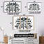 Ensemble de salon Tova - Modern Floral Wall Art-108463756-108463759