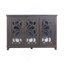 Buffet avec porte à miroir et porte de rangement avec tablettes réglables brun foncé foncé (l 49,33 po x P 15,55 po x H 34,06 po)-892984467