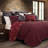 Woodland Plaid Red Navy Blue Cotton Woodland Bear Deer Moose Reversible Western Lodge Quilt Set-24224276