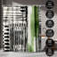 Rideau de douche abstrait sans bordure par PI Creative Art-1173186698