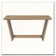 Ensemble repas 6 pièces avec base trapézoïdale et chaises sculptées-15659710