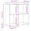 Record Cabinet 84.5 x 38 x 89 cm Engineered Wood-356544047