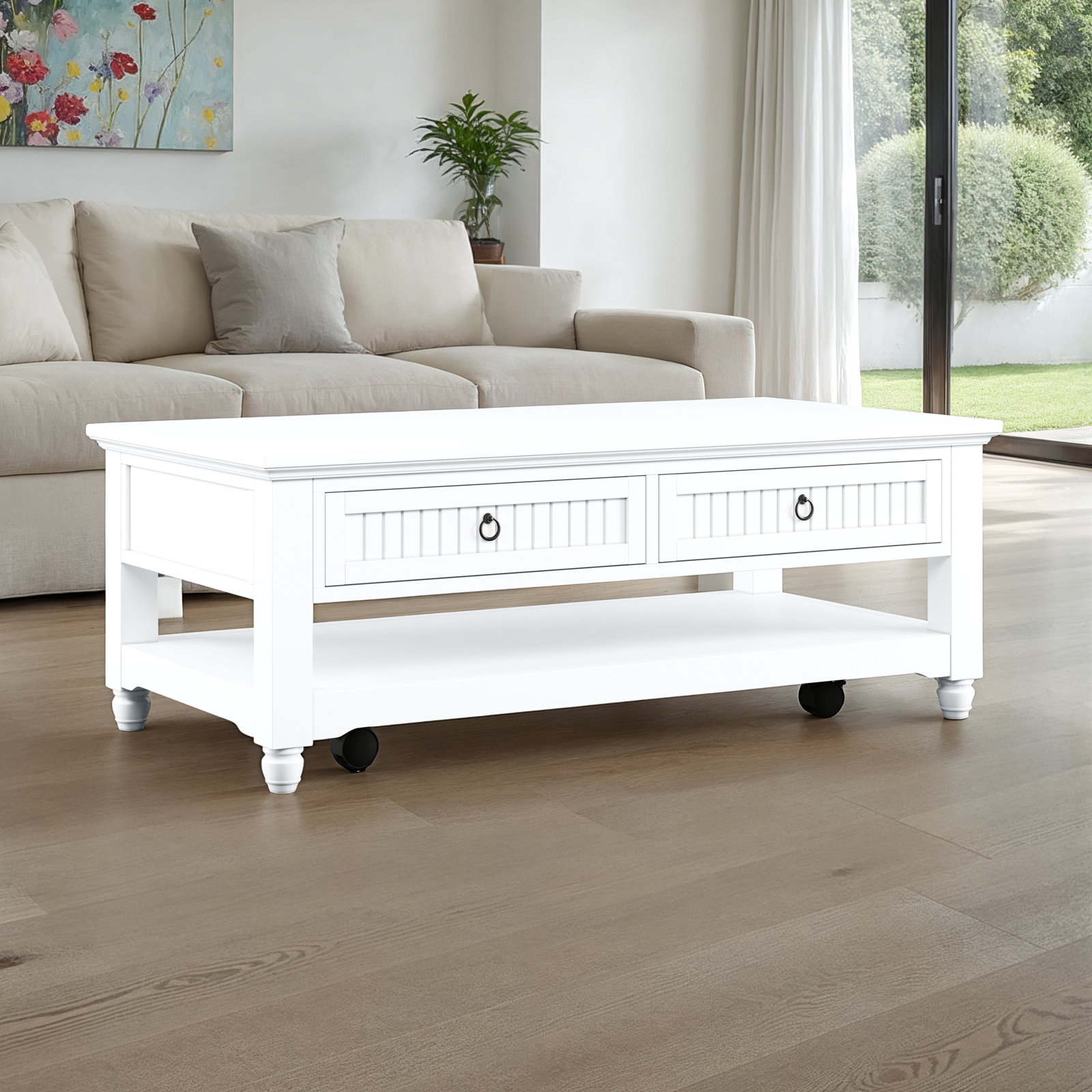 Pearce 50" Acacia Coffee Table