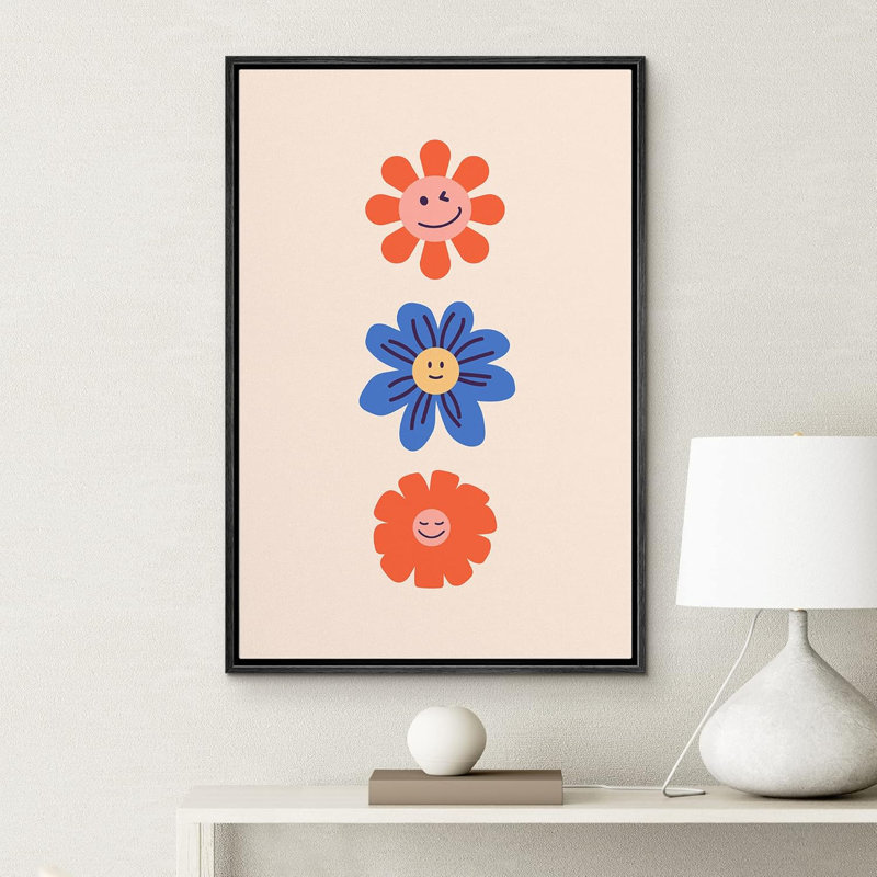Lumineux animaux BCBG souriant nature marguerite fleurs enfants culture Pop moderne Art Pop Art, décoration de chambre de fille