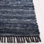Tapis bleu marine / noir en coton tissé à la main Ketter-1454030586