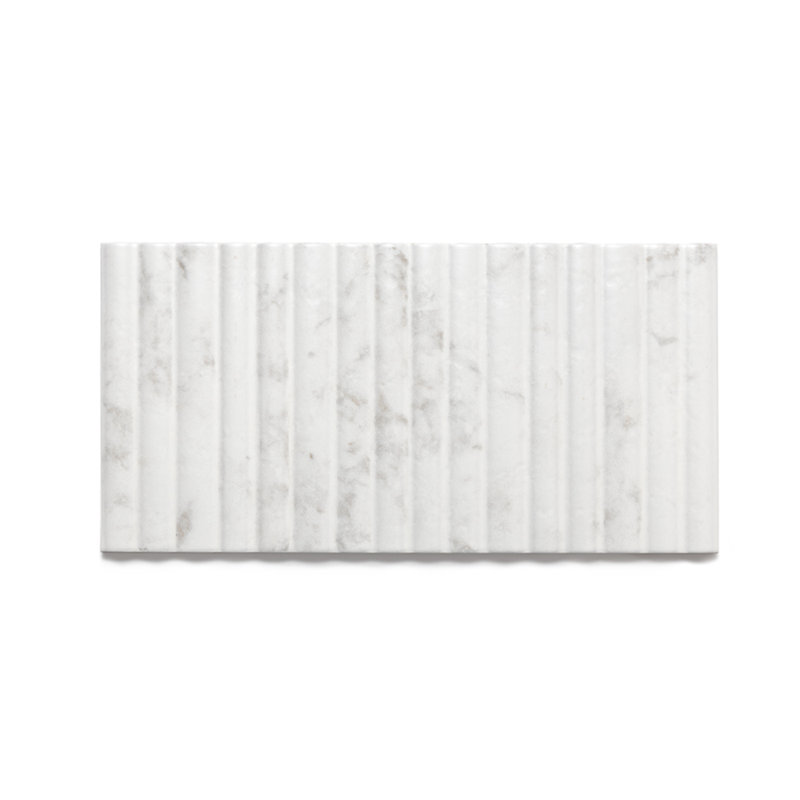 Carrelage mural en céramique satiné cannelé 6 po x 12 po Oro