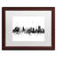 «Nottingham England Skyline B&W», impression encadrée-69522130-69522129-17769343