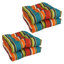 Coussin de chaise de salle à manger capitonné en polyester filé 19 pouces (ensemble de quatre) Vanya Paprika-266005454