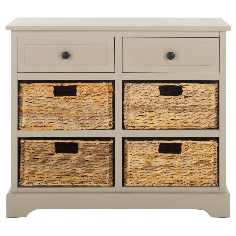 Painswick Solid Wood Accent Chest, Vintage Gray