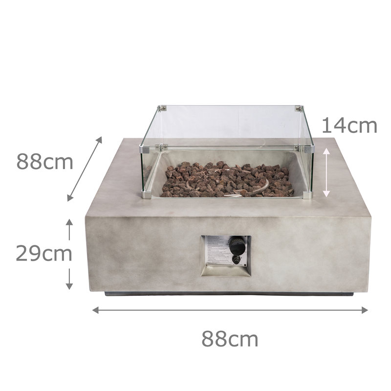 Square Propane Smokeless Fire Pit