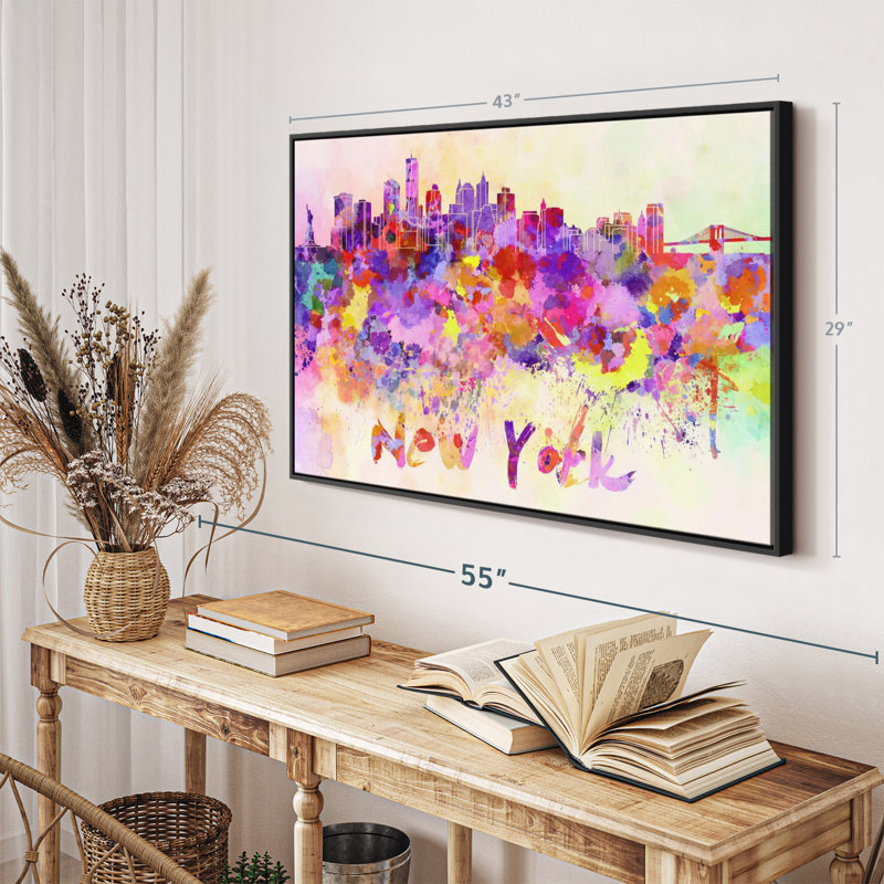 " New York City Abstract ", 29" H x 43" W