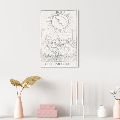 «Moon Tarot Silver», impression sur toile tendue