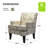 Aguilar Transitional Upholstered Armchair with Nail Head Trim-1444448021