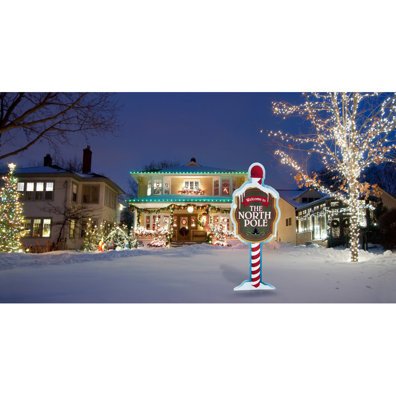 Weather Resistant Plastic Staked Christmas Outdoor Decoration Figure