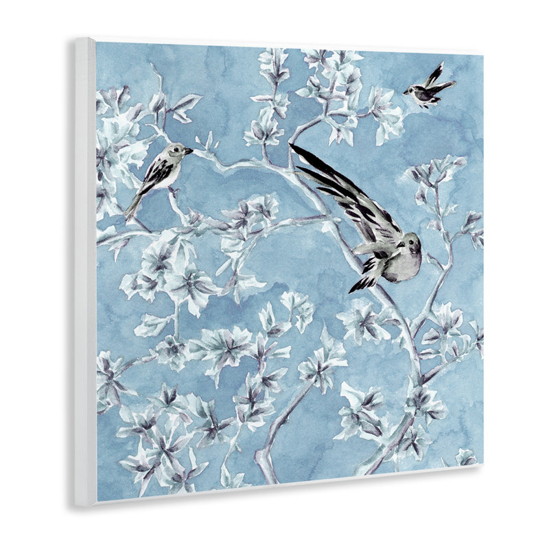 Art mural en forme de branches d'oiseaux de sérénité, par Melissa Wang