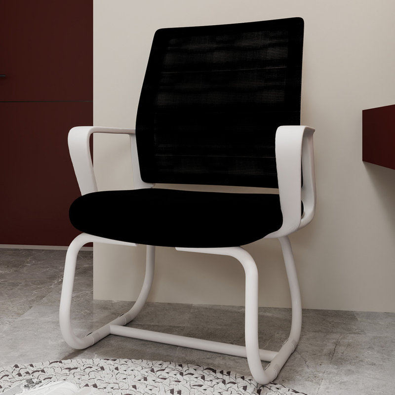 Chaise de bureau moderne minimaliste - structure en métal, douce et confortable, pour la maison et le bureau, disponible en plusieurs couleurs