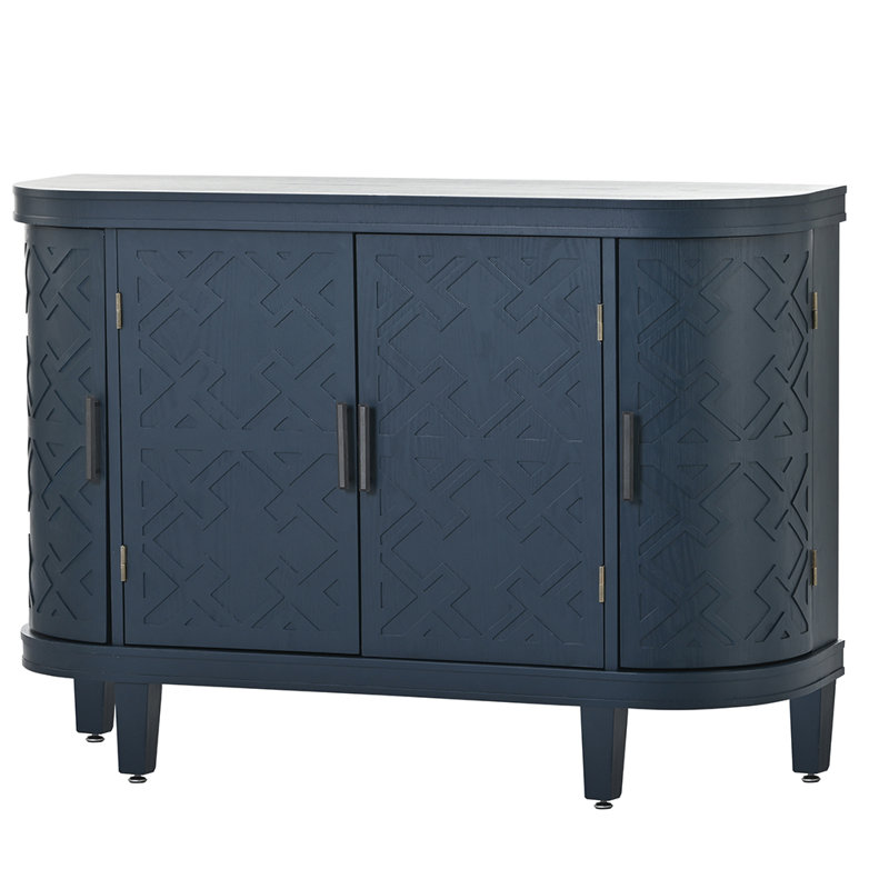 Buffet de 47,2 po de largeur Aichele, Bleu marine