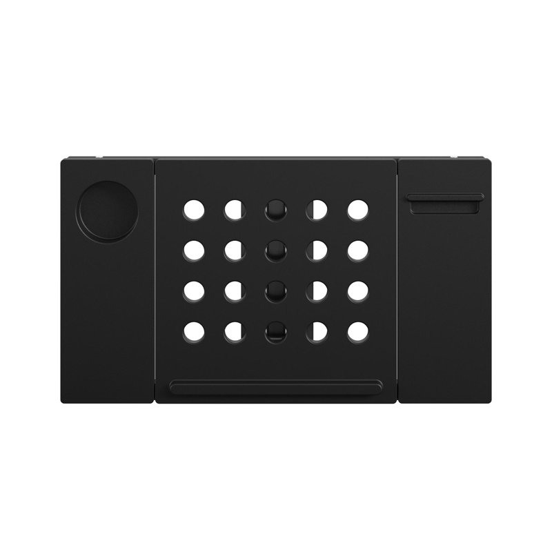 Black Steel Folding Lap Desk with Cup Holder