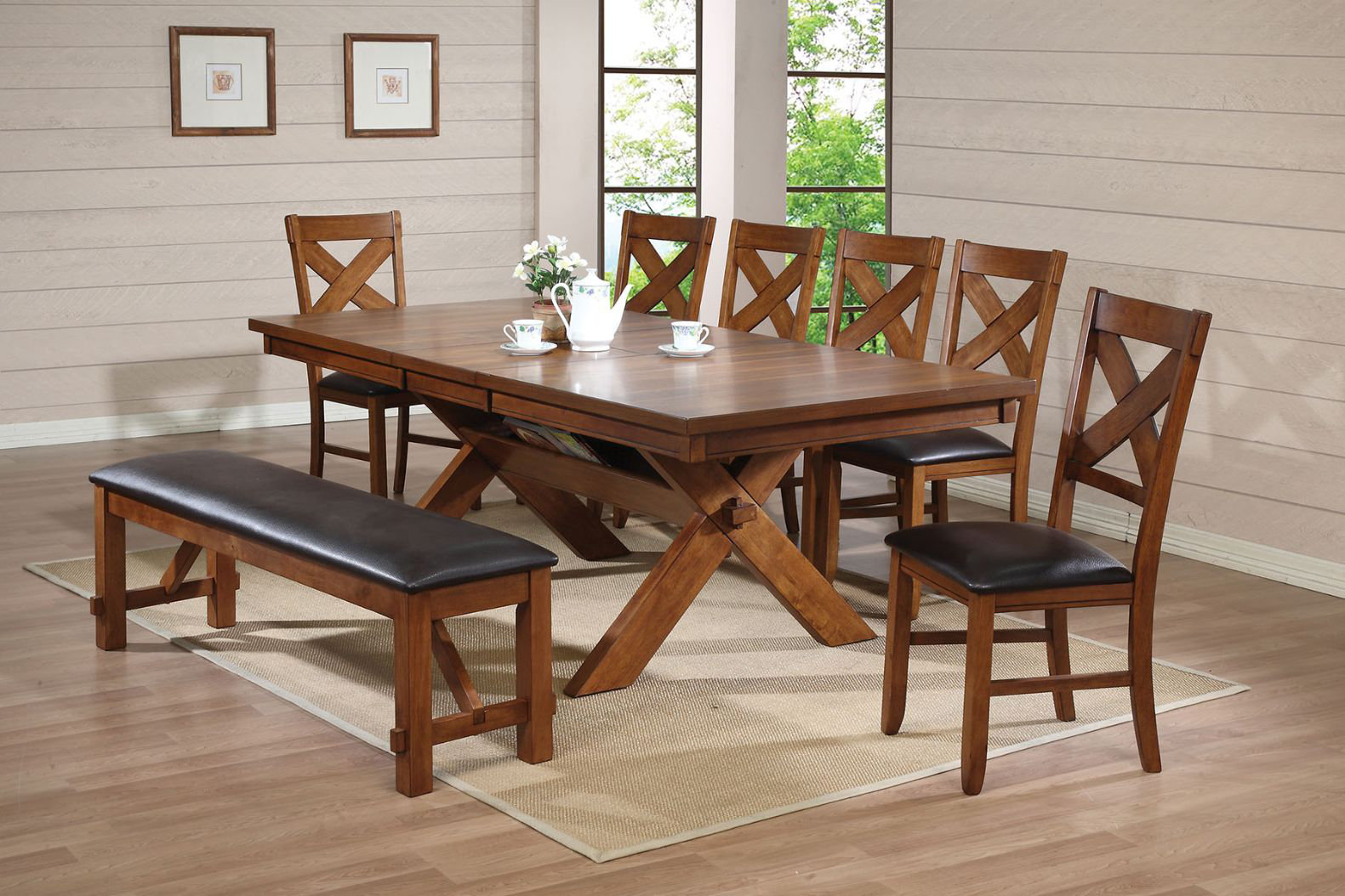 Millwood Pines West Wick Extendable Solid Wood Dining Table | Wayfair