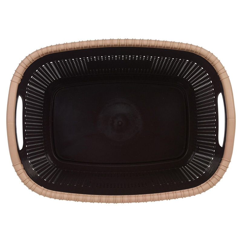 Rebrilliant Plastic Decorative Basket, Brown