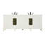 Meuble-lavabo double 84 po blanc antique-1154615540