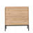 Set of 2 Rolland A Console Table Side Table with Rattan Door