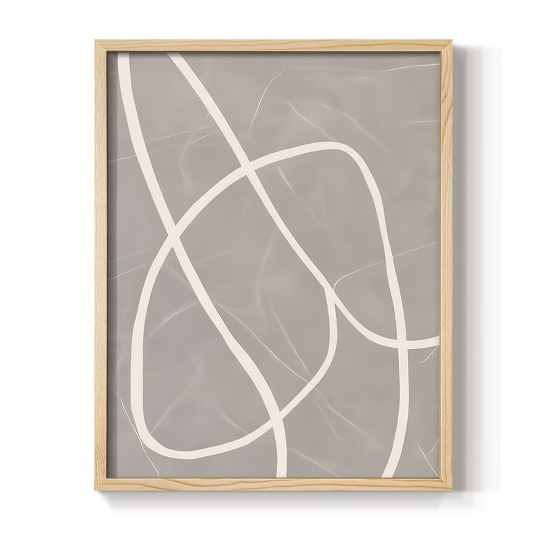 Reproduction encadrée ABSTRACT Series DLxxxiii - bois massif, H 15 po x l 12 po