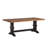 Fortville 78" Solid Wood Oak Finish Top 6-Piece Dining Set With French Ladder Back Chairs And Bench-423311634-423311630