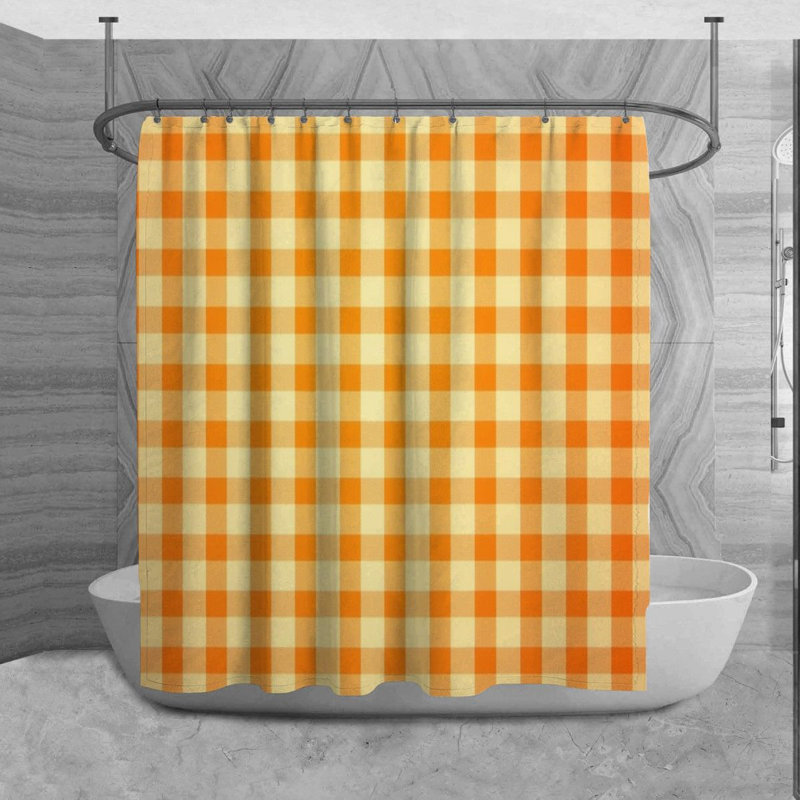 Rideau de douche Vichy, H 73 po x l 70 po