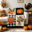Couverture mignonne sur le thème de l'automne pour l'Action de grâce, couverture pour la sieste