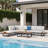 Outdoor Aluminum Patio Sofa with Cushions
