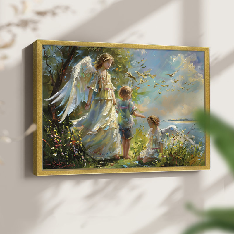 Faune - XLV III - Reproduction encadrée - Restickable, H 8 po x l 10 po, Or