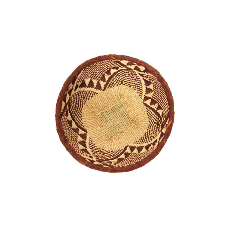 Tonga Basket Bowls, 2" H x 9.5" W x 9.5" D