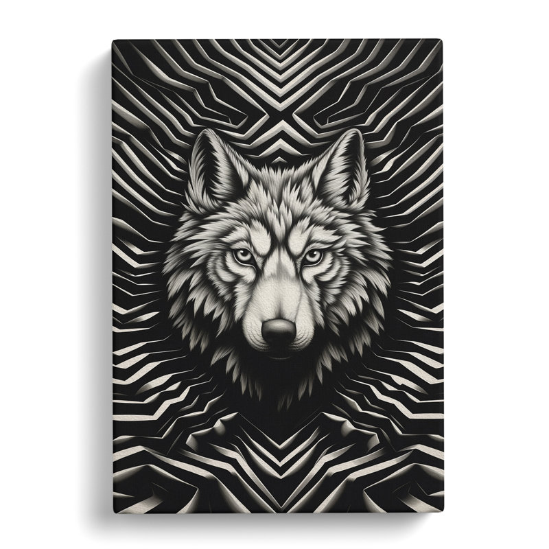 Wolf - Wrapped Canvas, 50cm H x 35cm W x 3cm D
