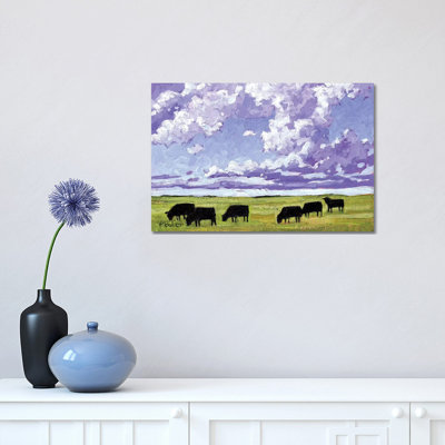 " Afternoon Grazing Cows " Painting