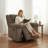 Brown Intelligent Single Recliner With Thickened Wear-resistant Fabric 110-115 ° Adjustable Manually