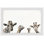 Girafes et autruches, reproduction encadrée