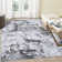 Modern Abstract Area Rug Machine Washable Area Rugs Non Slip Rugs for Living Room Bedrooms Print Distressed Vintage Farmhouse Carpet for Bedroom Dining Room Dorm Office Home Decor