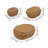 3Pcs Rattan Storage Baskets with Lid
