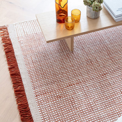 Avalei Plain Wool Hand Woven Area Rug