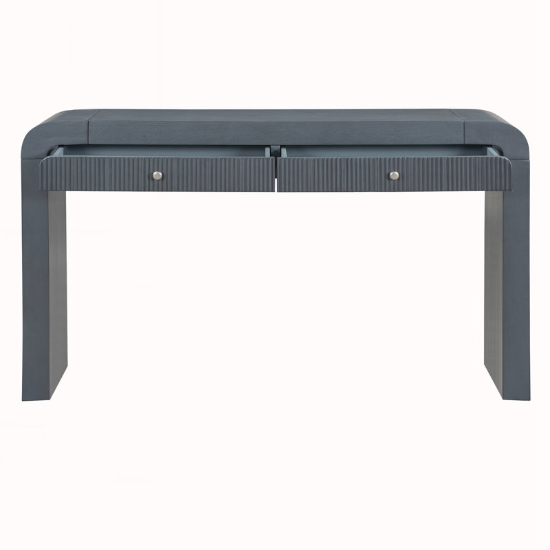 Console Table with Fluted Drawer Front