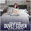Cotton Blend No Pattern Duvet Cover Set with Pillowcases-118805056-118805057
