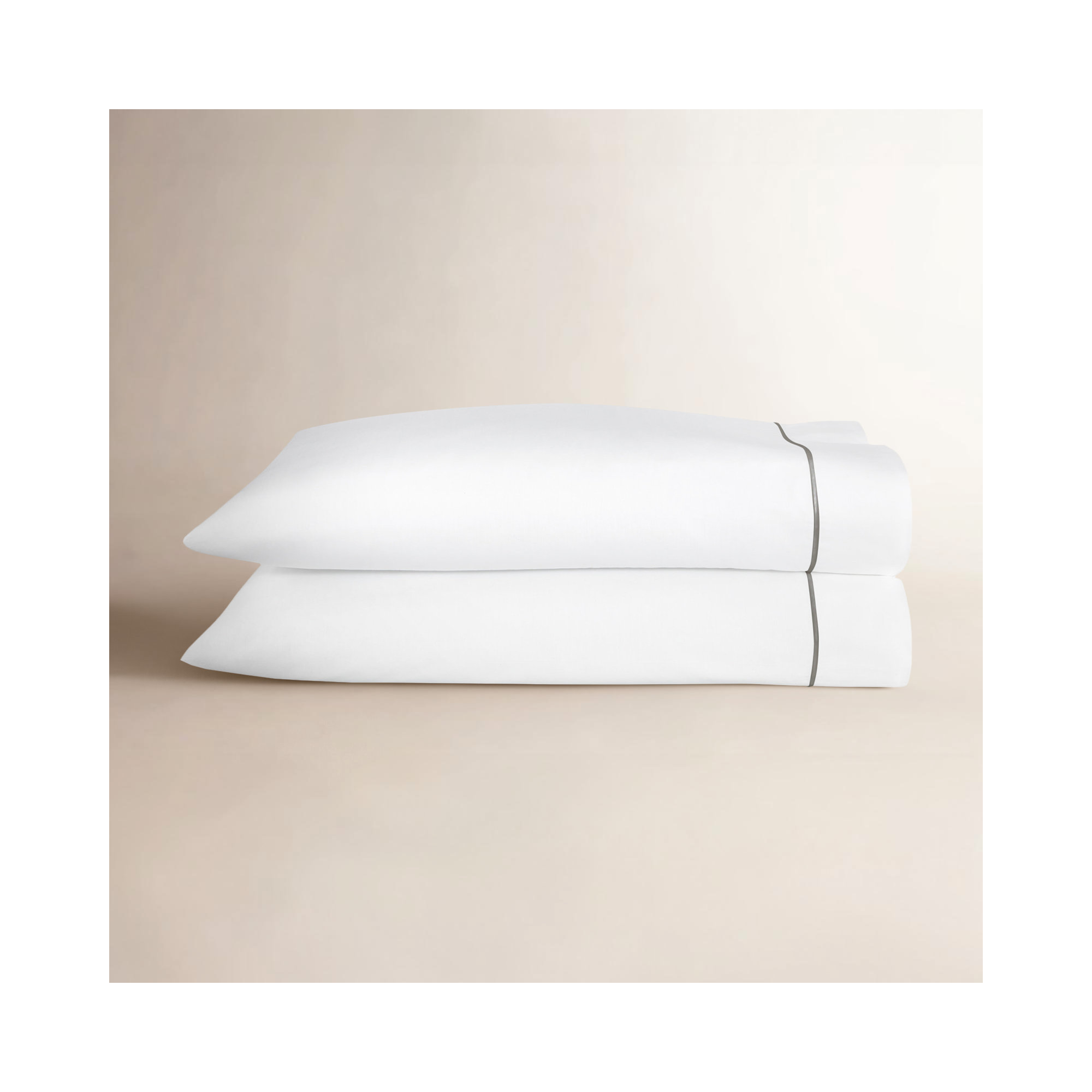 Boutique 200 Thread Count 100% Cotton Percale Pillowcase, Platinum, Standard