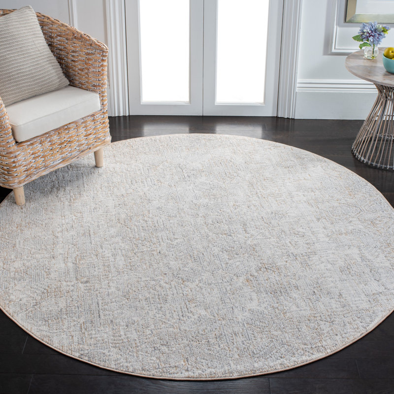 Tapis à motif géométrique Martha Stewart Sabrina, Rond 5 pi