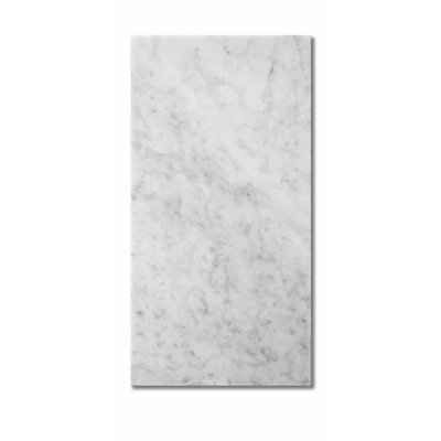 Bianco Carrara 12" x 24" Marble Wall & Floor Tile