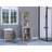 Linen Cabinet Jannes, Two Open Shelves, Single Door, Light Gray Finish-1577169984