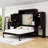 Queen Murphy Bed with Desk and Cabinets-559281904